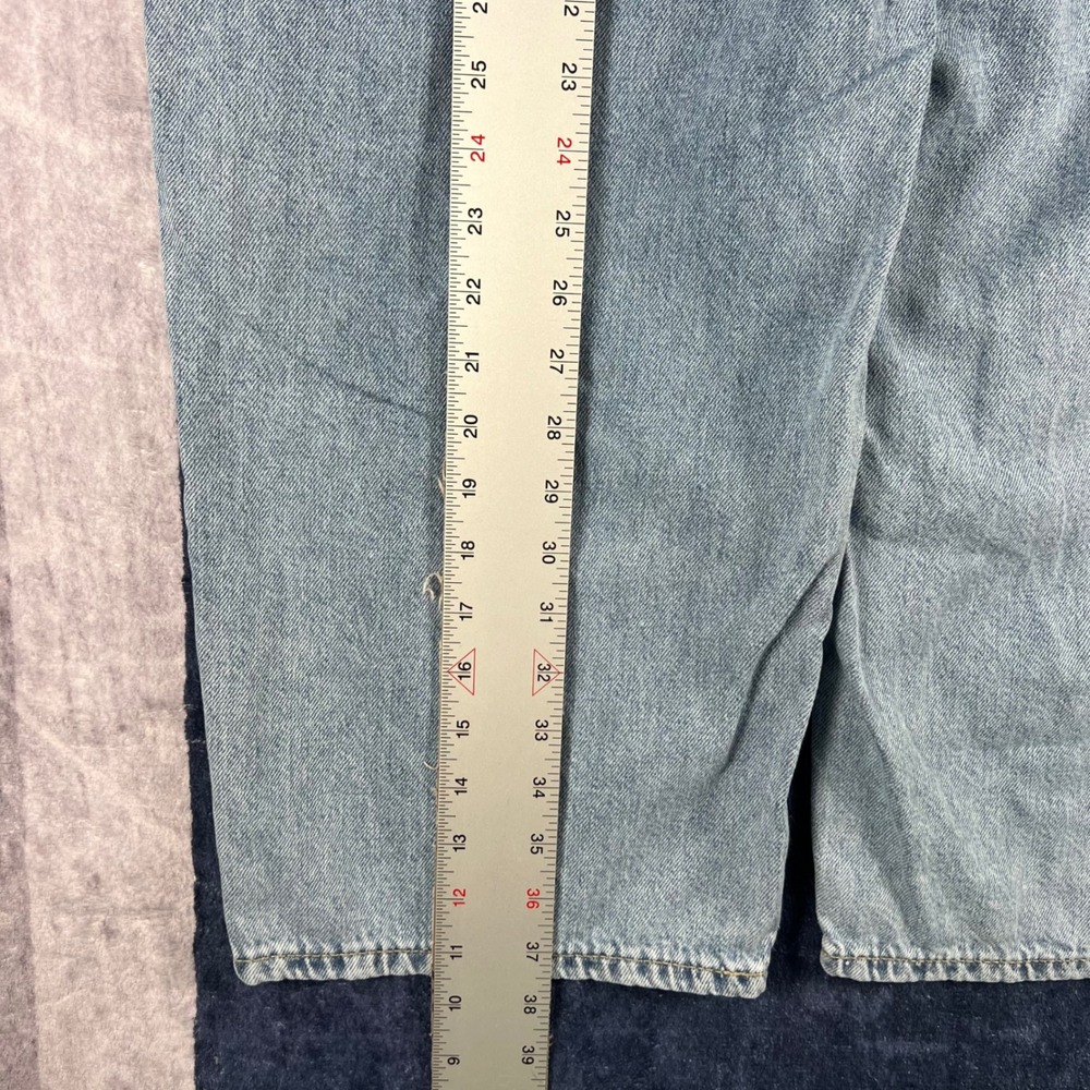Lucky Brand Women High Rise Wide Leg Crop Jeans Light Wash Blue 10/30 Utility - Picture 10 of 10